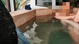 Wife comforts husband's friend in intimate moment