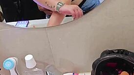 Depraved Stepfather Cums on Daughter's Face After Public Blowjob at KFC