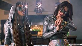 Emma Rose Teaches Eva Maxim Emotional Pleasures of Transsexual Sex with Bareback Ass Licking and Instructions