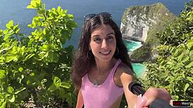 crazy cumwalk in amazing place full of people almost caught