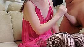 amateur mature wife gets creampied in her shaved pussy