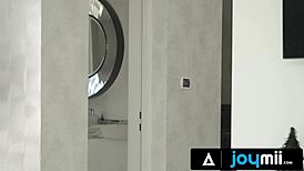 Joymii - Hot Eveline Dellai Lets Her Hung Man Pound Her Doggystyle In Their New Living Room