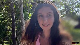 crazy cumwalk in amazing place full of people almost caught