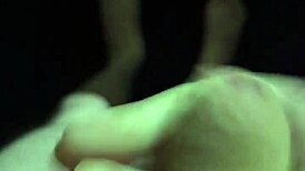 Amateur naked outdoor fuck with monster cock at night. Public exposure thrill.