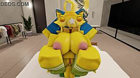 Furry Couple in Roblox House