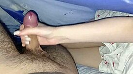 We PLAYED with my STEPSISTER under the BLANKET and she JERKED OFF my DICK!