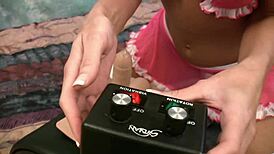 barbi sinclair takes a wild ride on the sybian machine