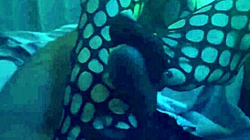 sexy footjob in nylons and leggings