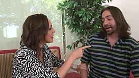 Milf rides cocks in foursome