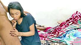 Best Threesome Sex -Indian Desi Funny Clear Hindi Talk Milky Boobs And Deep Throat Fucking