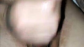 Slutty wife delivers amazing handjob to husband