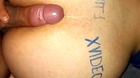 Feeling the oil on my big PAWG ass while riding in cowgirl position with intense anal.