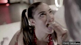 Teen AI deepthroats and gets anal reamed by old customer