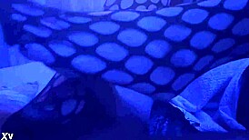 sexy footjob in nylons and leggings