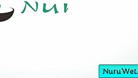 sexy teen brunette masseuse gets naked for wet slippery massage robby apples avery black