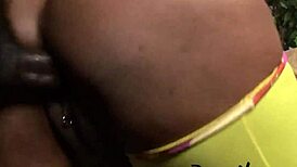 obese amateur is fuckin with a big black cock