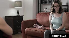 Adult Time - Angela White Guides Shy Client Through Intense Double Penetration Therapy Full Scene