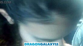 We gave a risky blowjob on the bus and almost got caught.