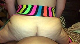 Cl rides grinds cums and talks on my dick in homemade bbw orgasm