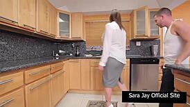 handsome plumber gives hootie boob job to sara jay