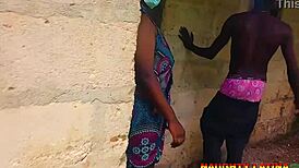 short quickie with my bbw naughty step mother at the backyard