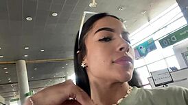 passenger masturbates with cream in airplane bathroom