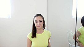 lily jordan 19 yo huge cock pov no hands blowjob and huge load cum swallow - wow a