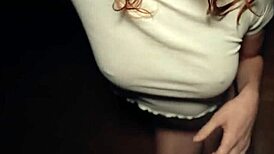 Amateur babe receives huge facial cumshot