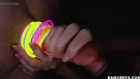 Kendall karson jerks off with oiled handjob