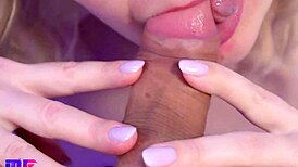 close-up blowjob with big cumshot!
