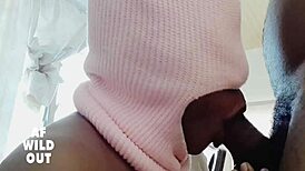 Alfred getting sloppy blowjob from big cock