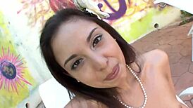 Skinny Petite Girl Takes Intense POV Analsex!