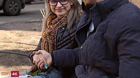 Herda Wisky, Avid Reader, Seduces Hung Stranger with Blowjob and Facial Cumshot