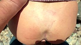 Student Teen Feels Excited Running Away To Use Big Dildo