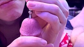 Sounding With Extreme Pre Cum And Cock Rub