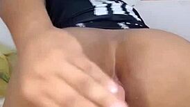 Novinha Trans De Quatro Uses Toys And Dildo In Solo Crossdressing Play