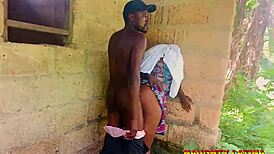 short quickie with my bbw naughty step mother at the backyard