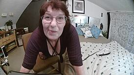 Pretty Retro Roleplay Where Billy Earns Extra Credit from Professor Miss Skye