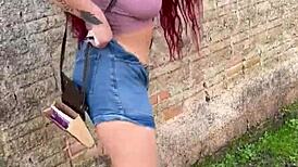 Pov Street Blowjob Leads to Facial Cumshot