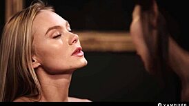 vampire mind control lesbian sex - nancy ace strips for rikako katayama 😈