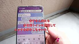 Enjoying sex in a public toilet with juicy asian housewife