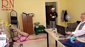 Yoga Time In The Office Regina Noir Scene 6