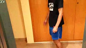 Intense Fucking In A Public Elevator