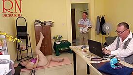 Yoga Time In The Office Regina Noir Scene 6