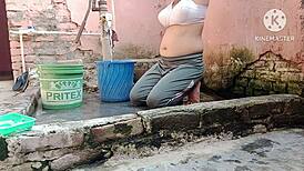 sexy indian bhabhi with big tits and wet pussy, are you fucking the neighbor like a horny wife?