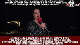 In this german scandal casting, amateurs are interviewed on the street in public.