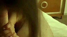 bella grey gives me a hotel room blowjob