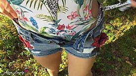 stranger banged her mouth and pussy right in public