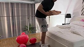 My roommate catches me fucking my doll and i end up fucking him