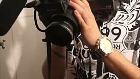 Redhead Gives Oral In Private Club.